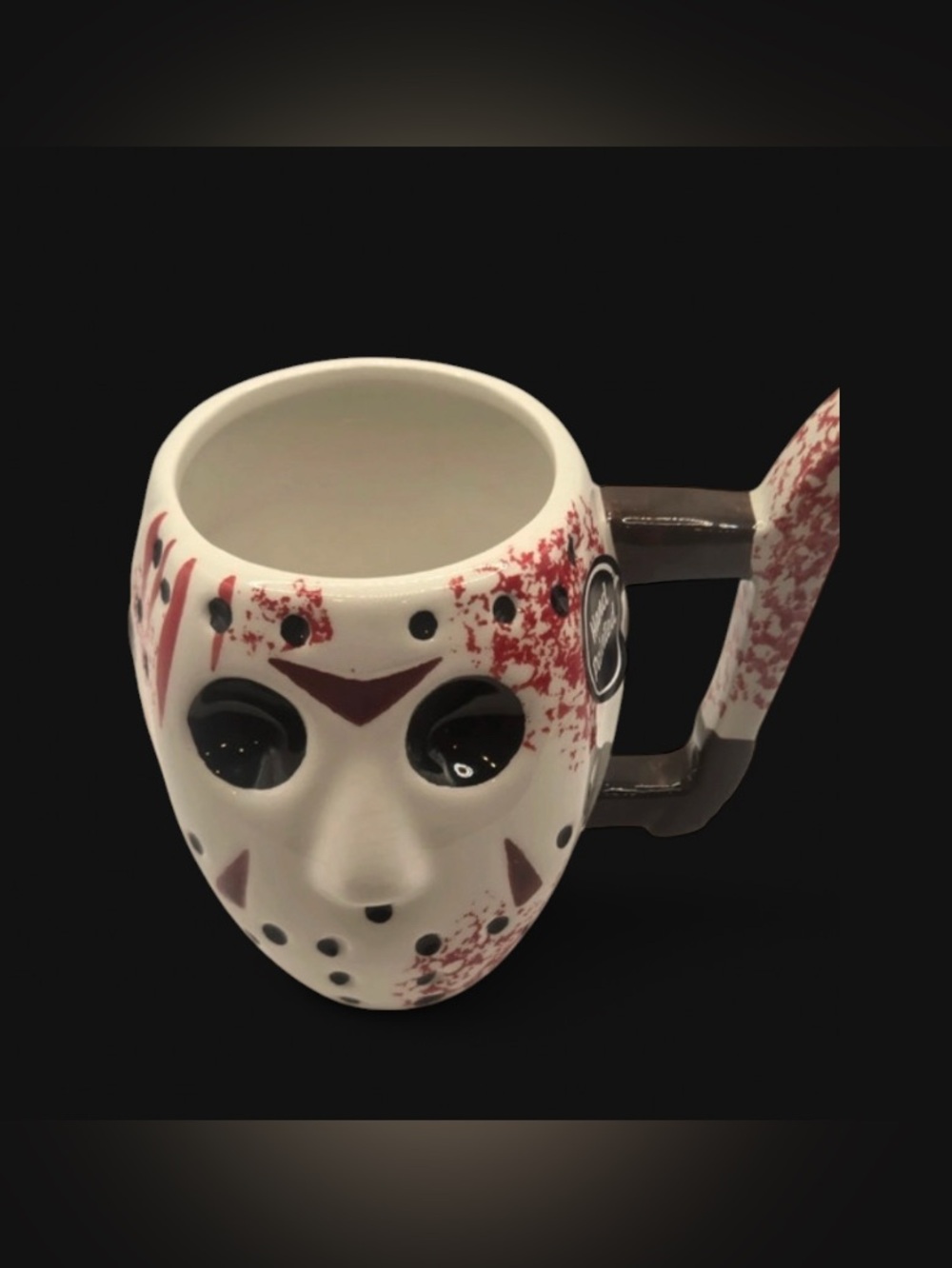 Jason Voorhees 3D Ceramic Mug 20 oz Hand Painted Silver Buffalo New